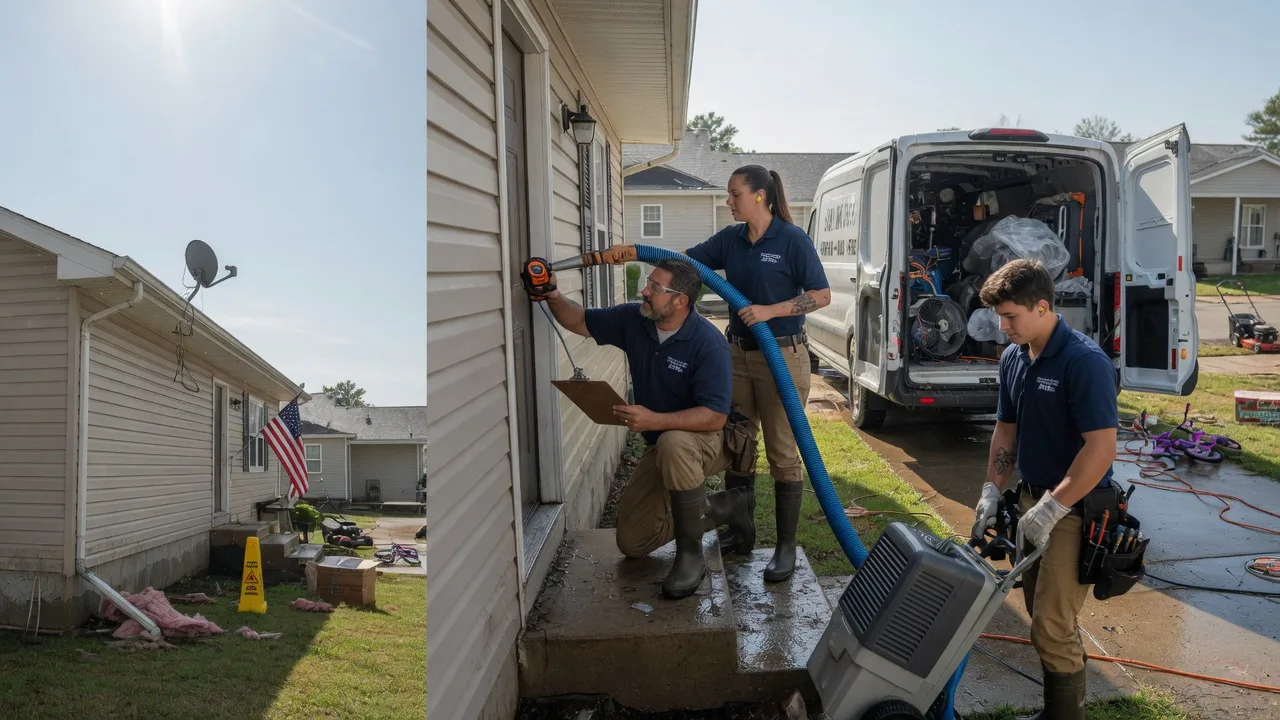 Ceiling Water Damage Restoration in Glenwood, IL near me